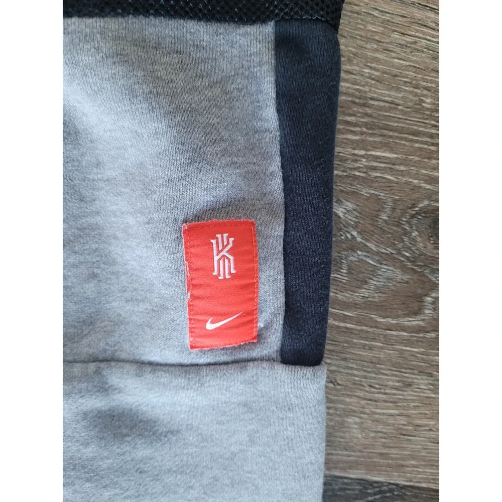 Nike Kyrie Irving Sweatpants Gray Mesh Pocket Drawstring Basketball Boys‎ #9